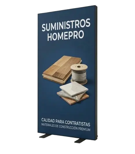 Lightbox Aluminio 1000x2000mm Doble Cara