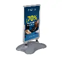 Expositor publicitario exterior A1 con base rellenable