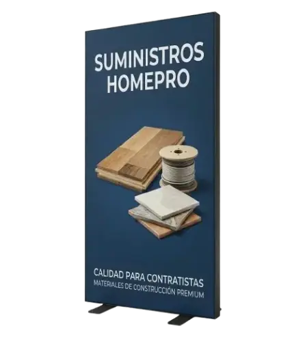 Lightbox Aluminio 1000x2000mm Doble Cara